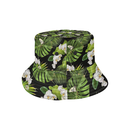 Tropical Flower Pattern Print Design TF026 Unisex Bucket Hat