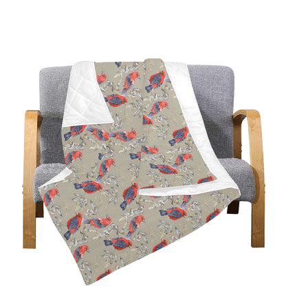 Birds Pattern Print Design 05 Premium Quilt