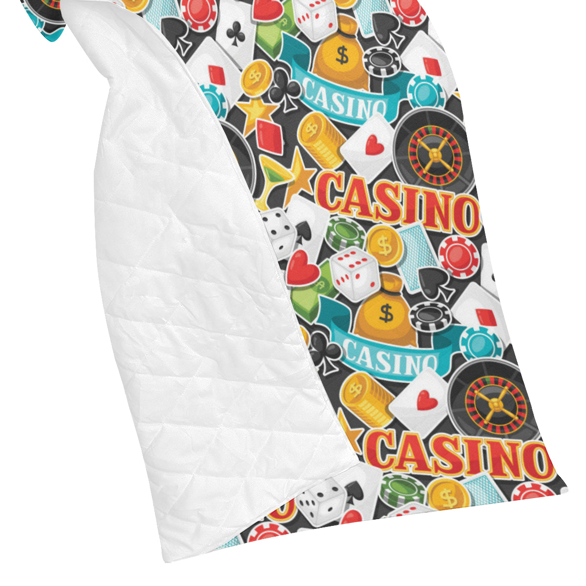 Casino Pattern Print Design 03 Premium Quilt
