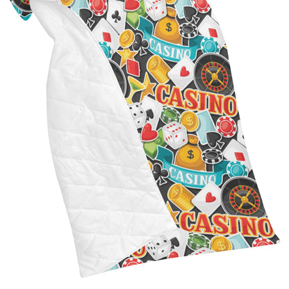 Casino Pattern Print Design 03 Premium Quilt