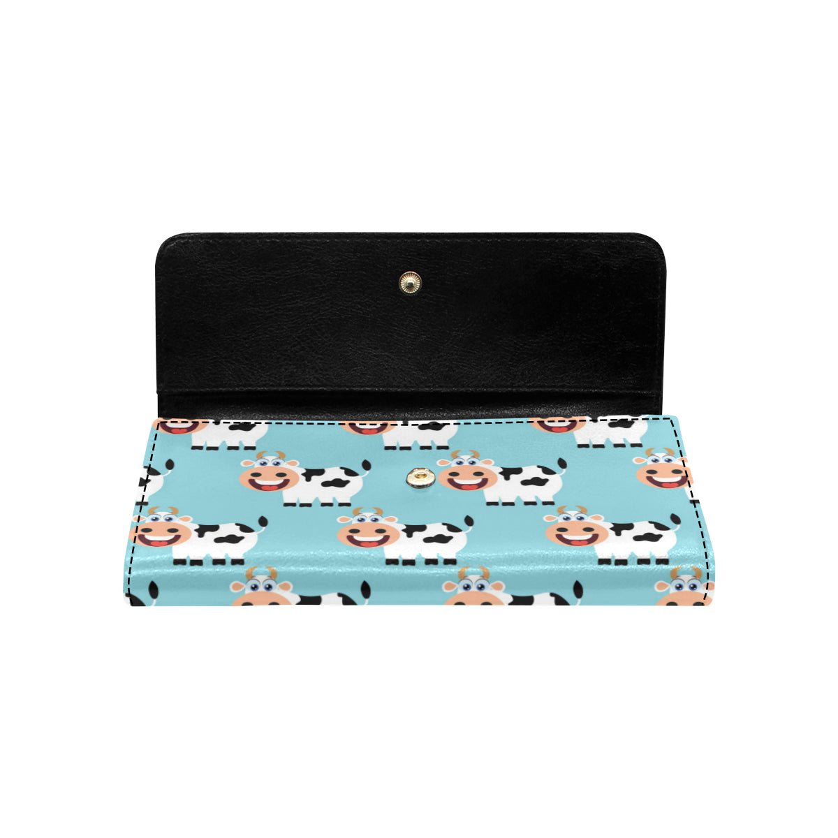 Cattle Cute Pattern Print Design 01 Women's Trifold Wallet