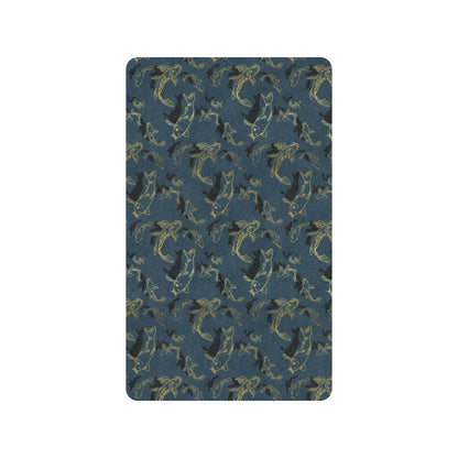 Koi Carp Gold Design Themed Print Rubber Doormat