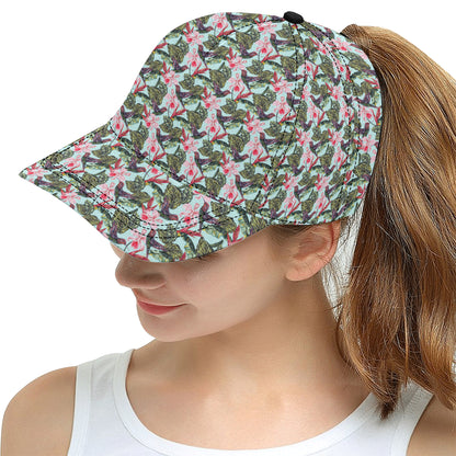 Hummingbird Cute Themed Print Snapback Cap