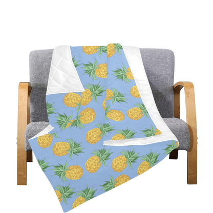 Pineapple Pattern Print Design A04 Premium Quilt