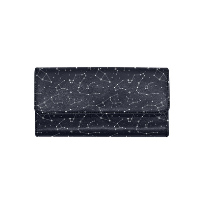 Constellation Pattern Print Design 03 Women's Trifold Wallet