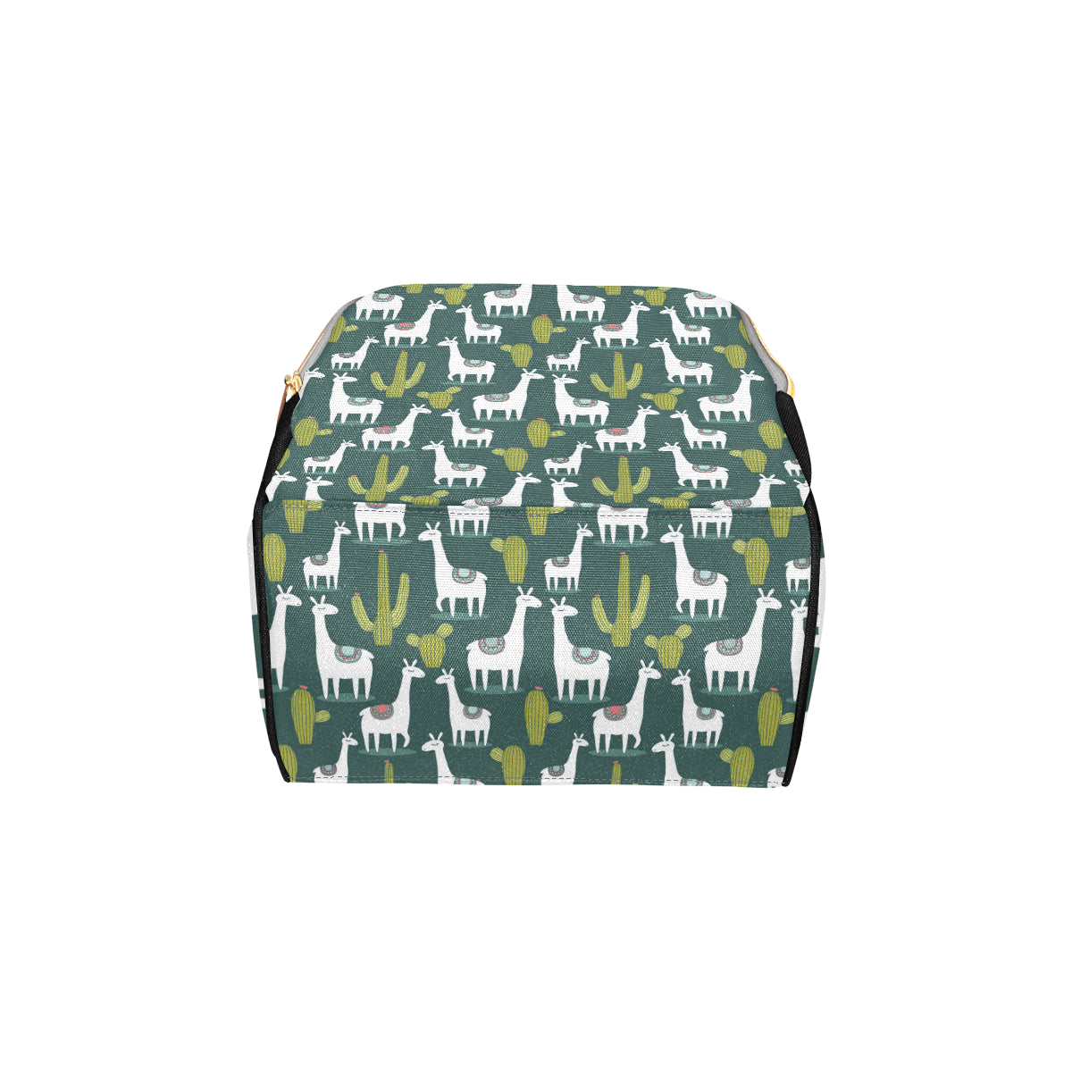 Llama Cactus Pattern Print Design 02 Diaper Bag Backpack