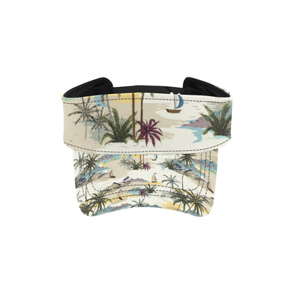 Palm Tree Beach Print Unisex Sun Visor