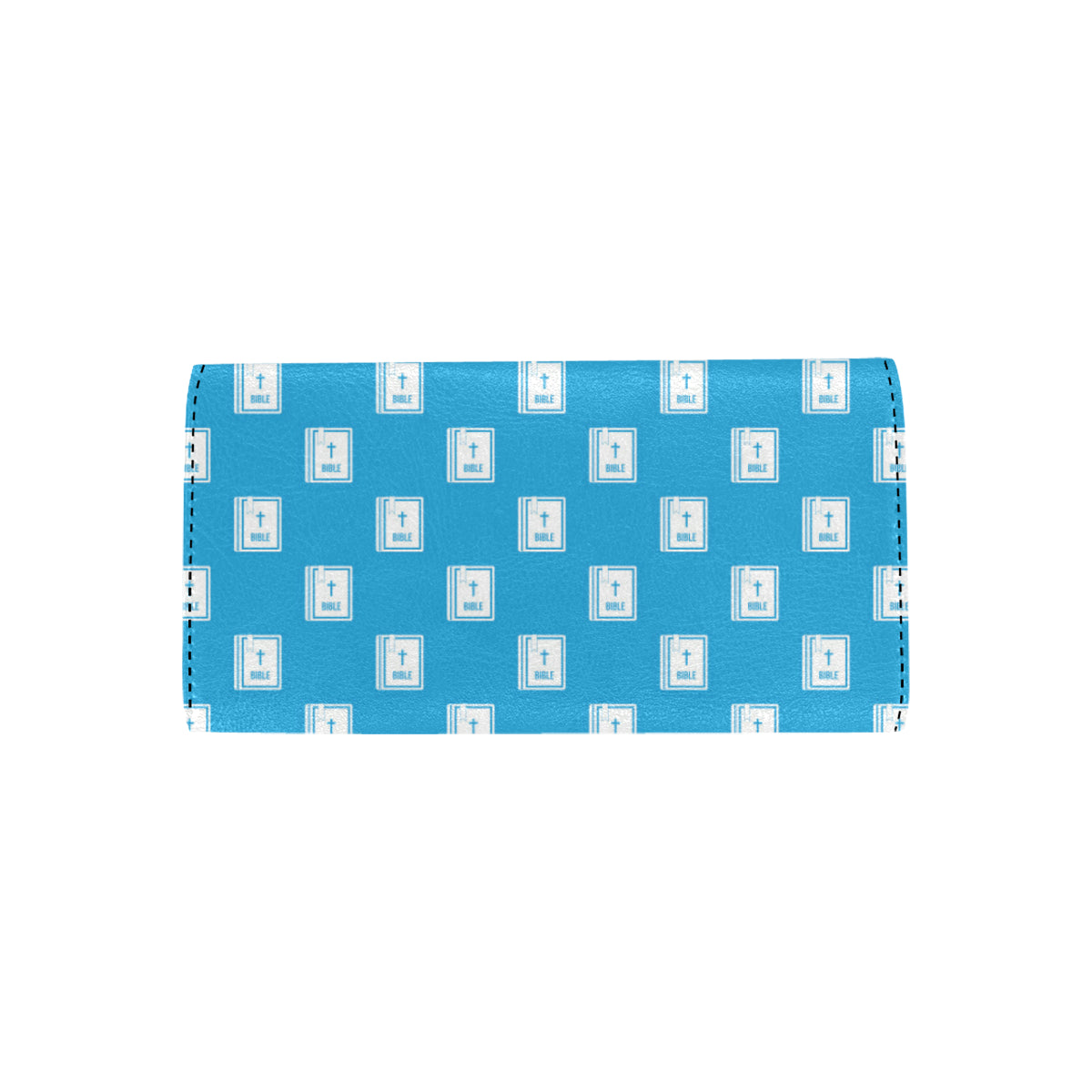 Bible Pattern Print Design 02 Women's Trifold Wallet
