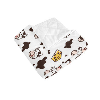 Cow Pattern Print Design 06 Premium Quilt