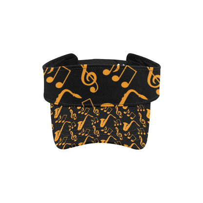Saxophone Pattern Print Design 02 Unisex Sun Visor