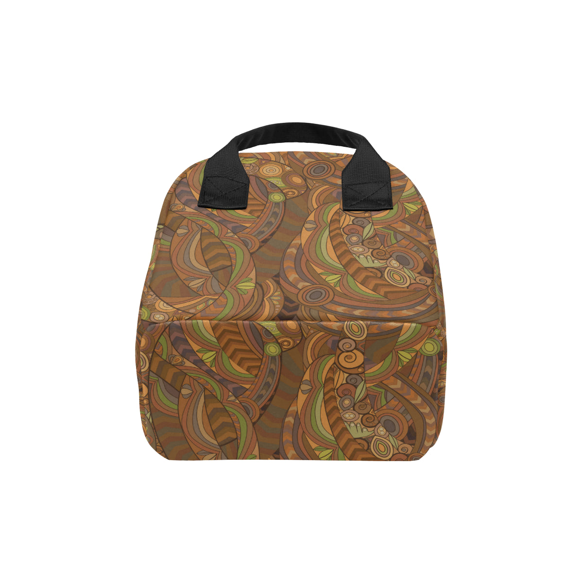 Maori Ornament Design Print Insulated Lunch Bag