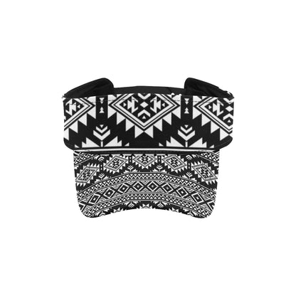 Aztec Black White Print Pattern Unisex Sun Visor