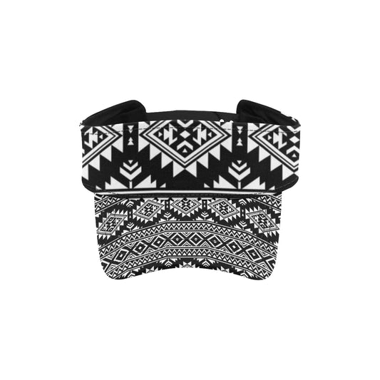 Aztec Black White Print Pattern Unisex Sun Visor