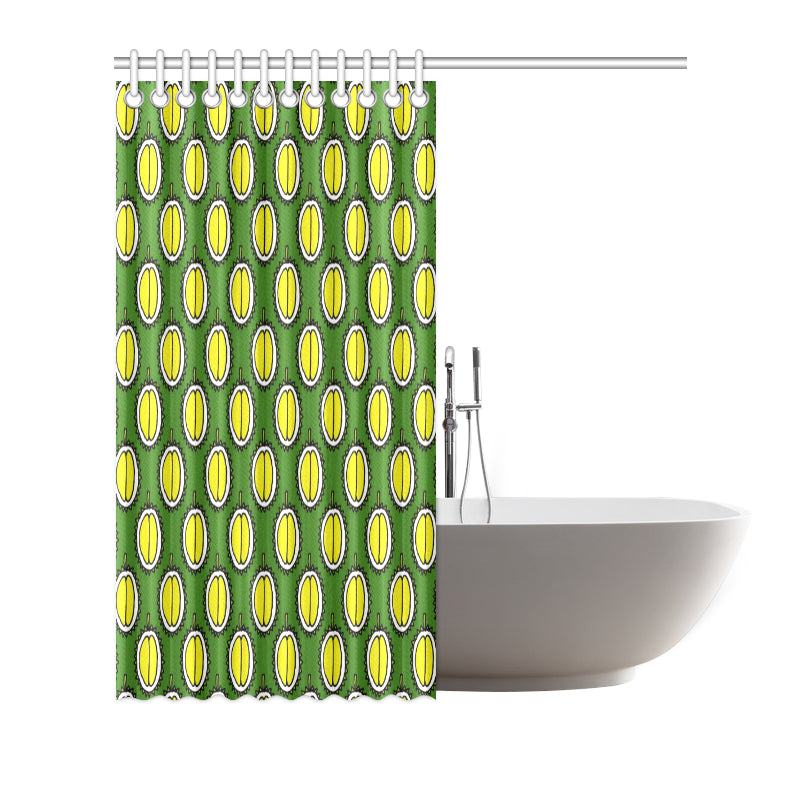 Durian Pattern Print Design DR01 Shower Curtain