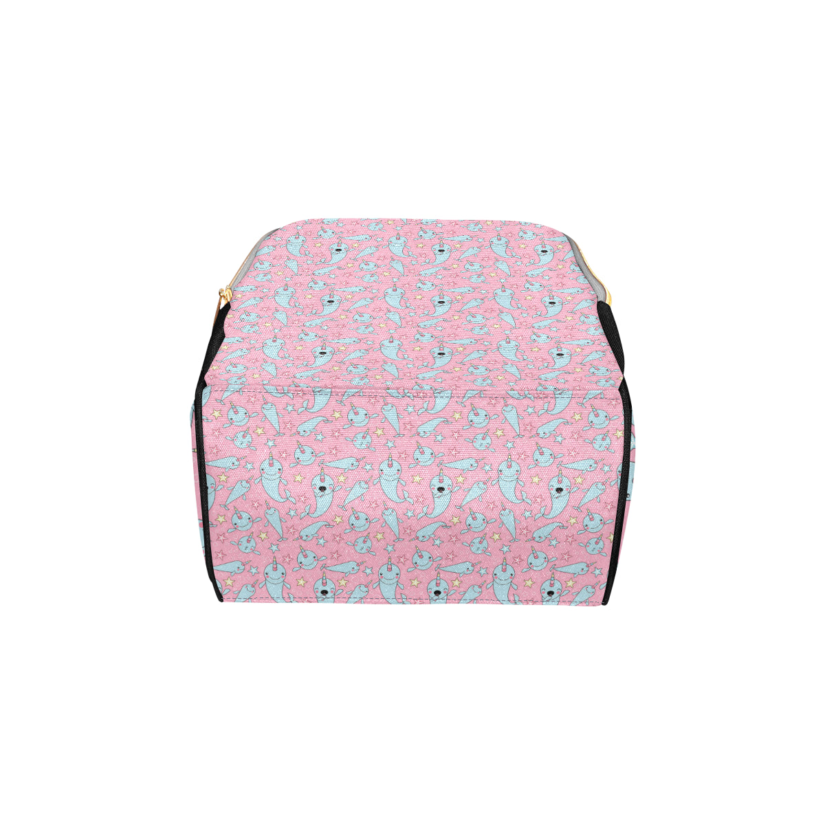 Narwhal Cartoon Cute Print Diaper Bag Backpack