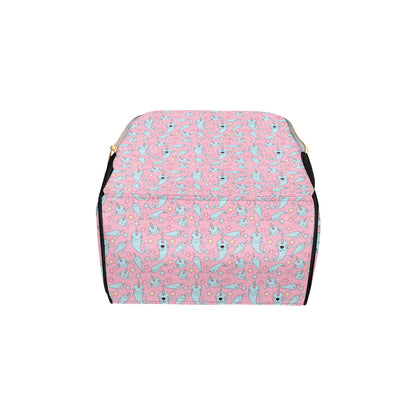 Narwhal Cartoon Cute Print Diaper Bag Backpack