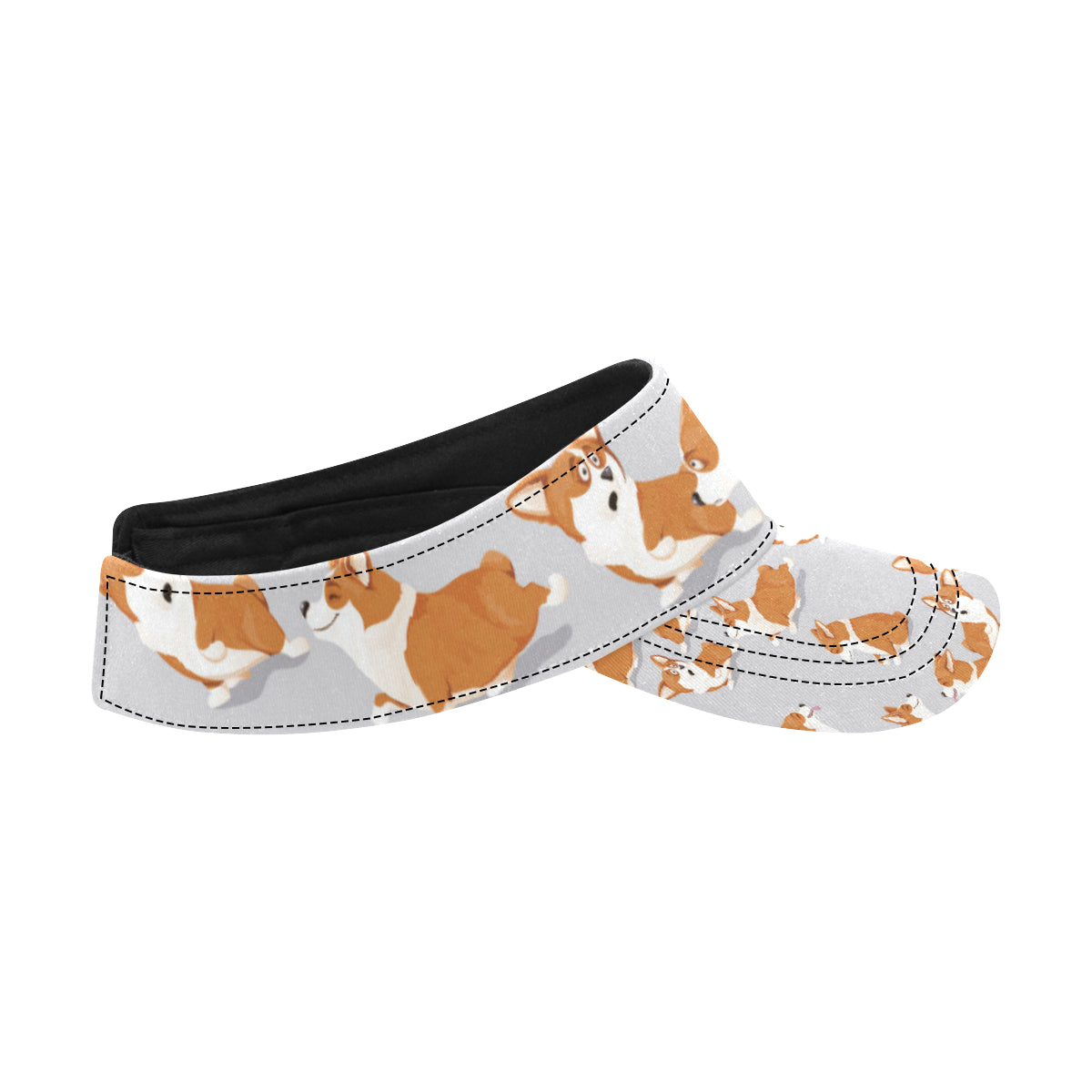 Pembroke Welsh Corgis Pattern Print Design A04 Unisex Sun Visor