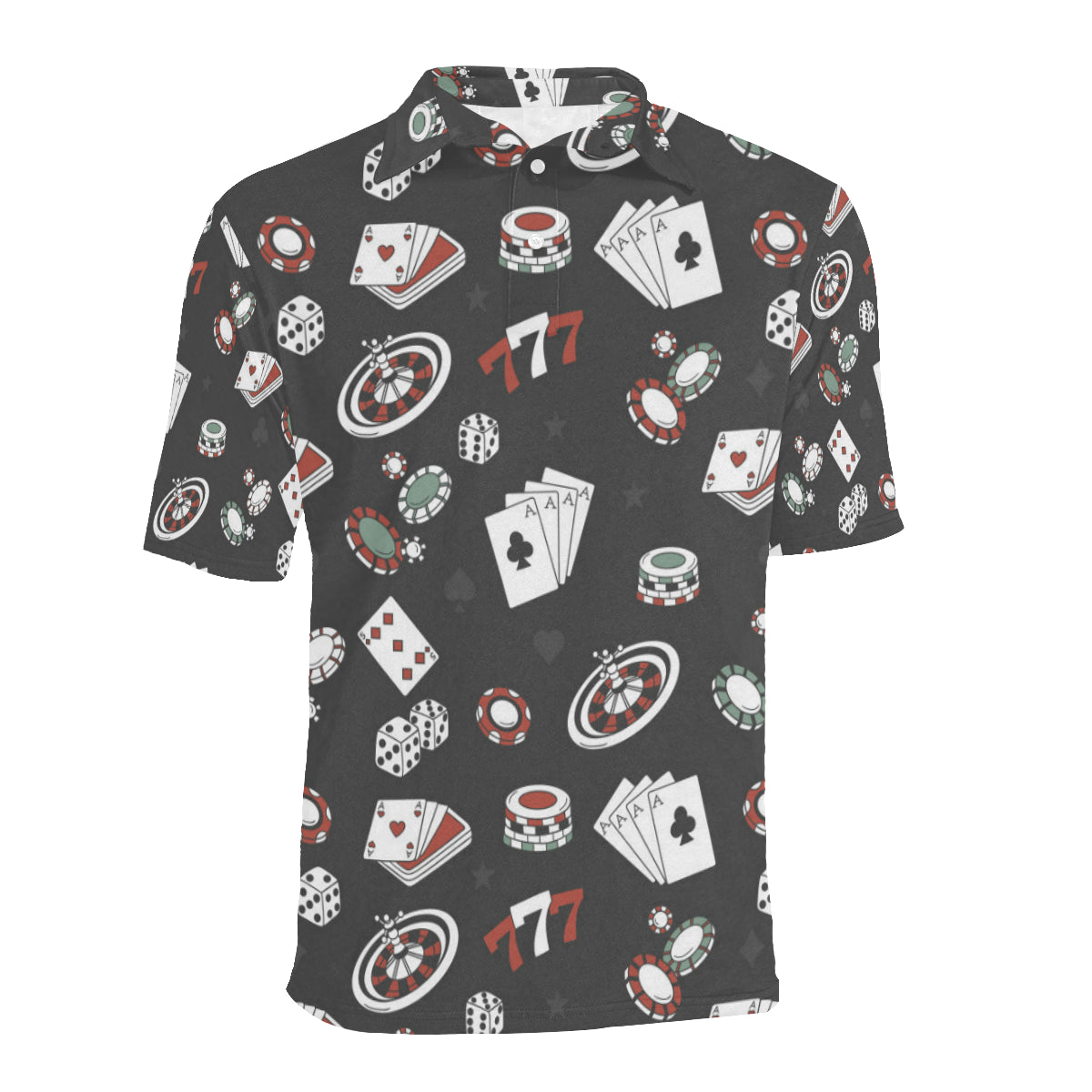 Casino Pattern Print Design 02 Men Polo Shirt