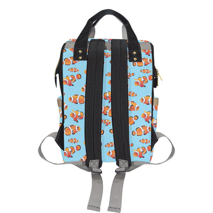 Clownfish Pattern Print Design 01 Diaper Bag Backpack