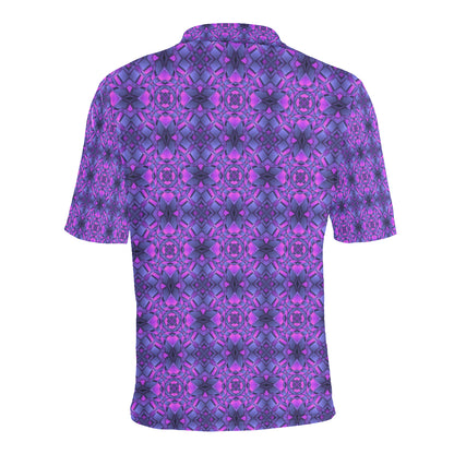 kaleidoscope Pattern Print Design Men Polo Shirt