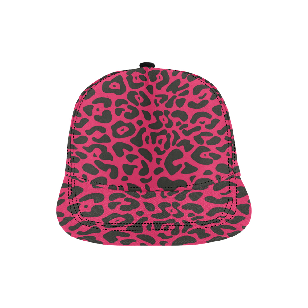 Cheetah Pink Print Pattern Snapback Cap