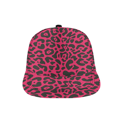 Cheetah Pink Print Pattern Snapback Cap