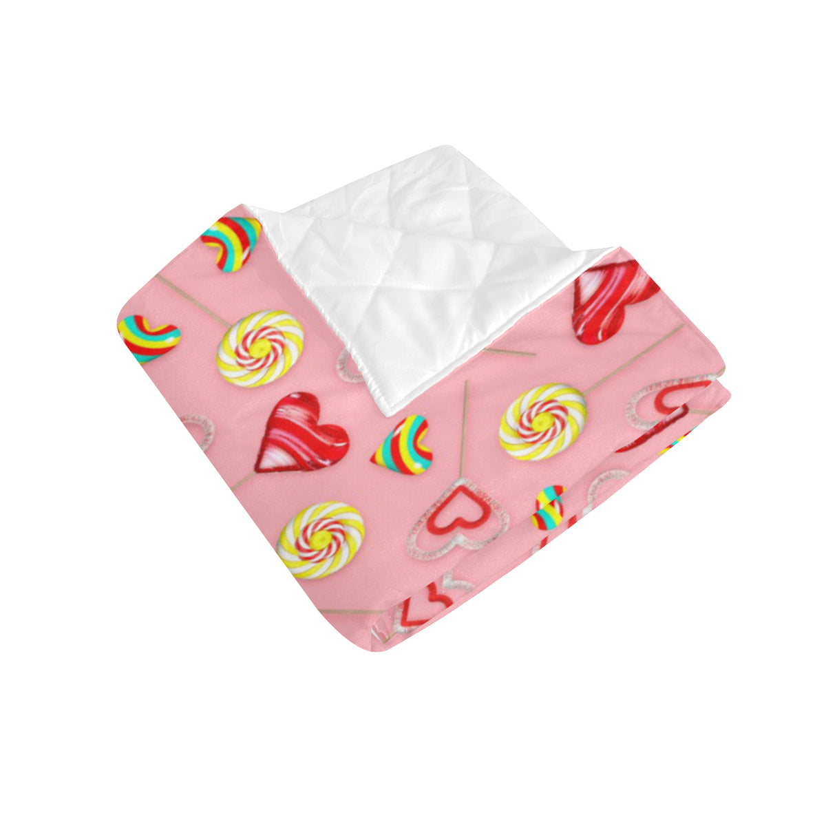 Lollipop Pattern Print Design LL05 Premium Quilt