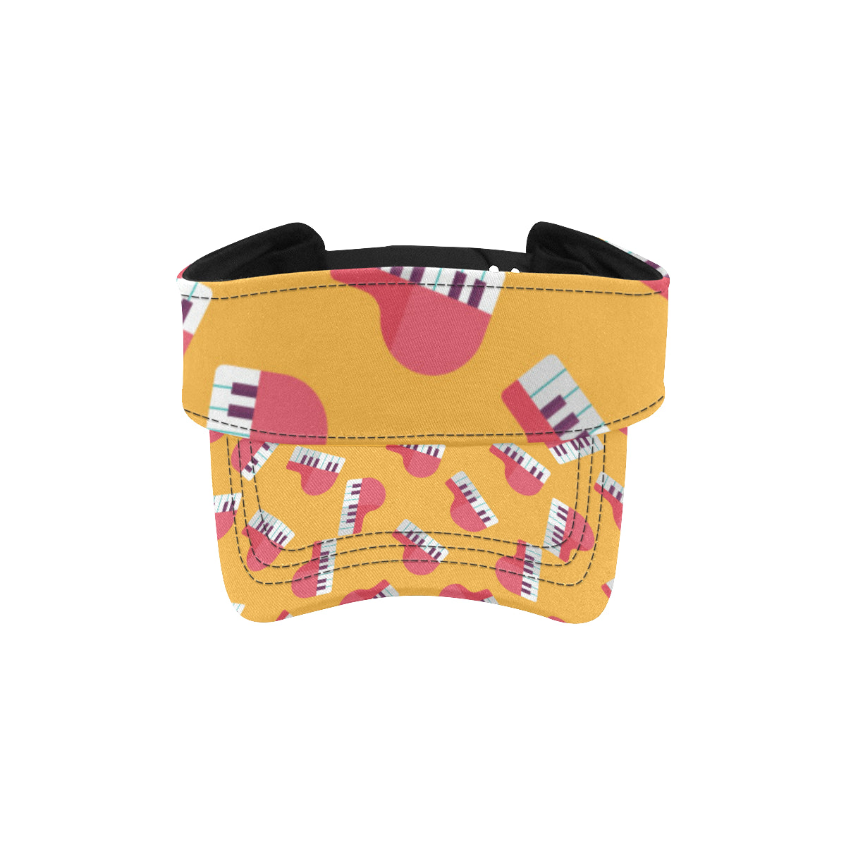 Piano Pattern Print Design 02 Unisex Sun Visor