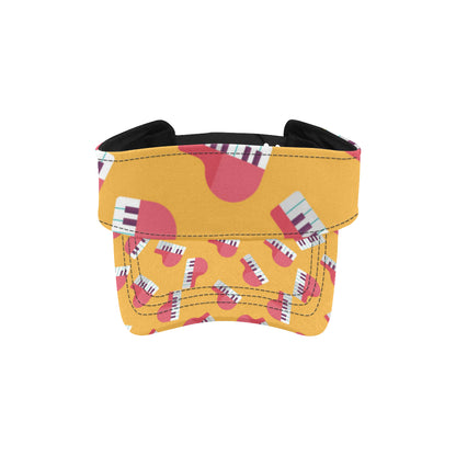 Piano Pattern Print Design 02 Unisex Sun Visor