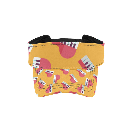 Piano Pattern Print Design 02 Unisex Sun Visor
