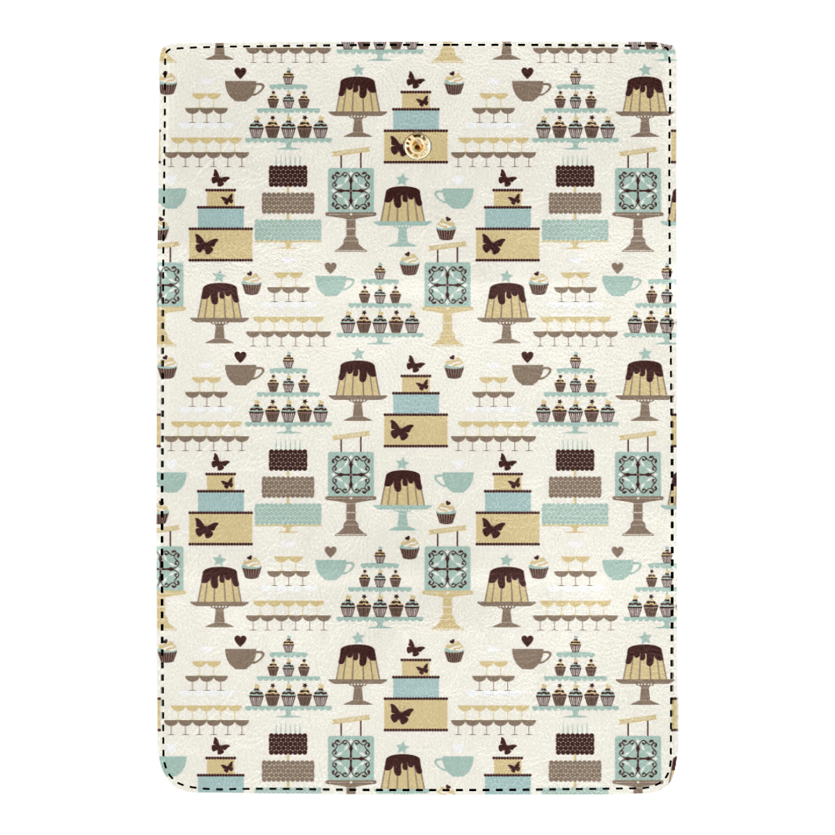 Cake Pattern Print Design 02 Women's Trifold Wallet