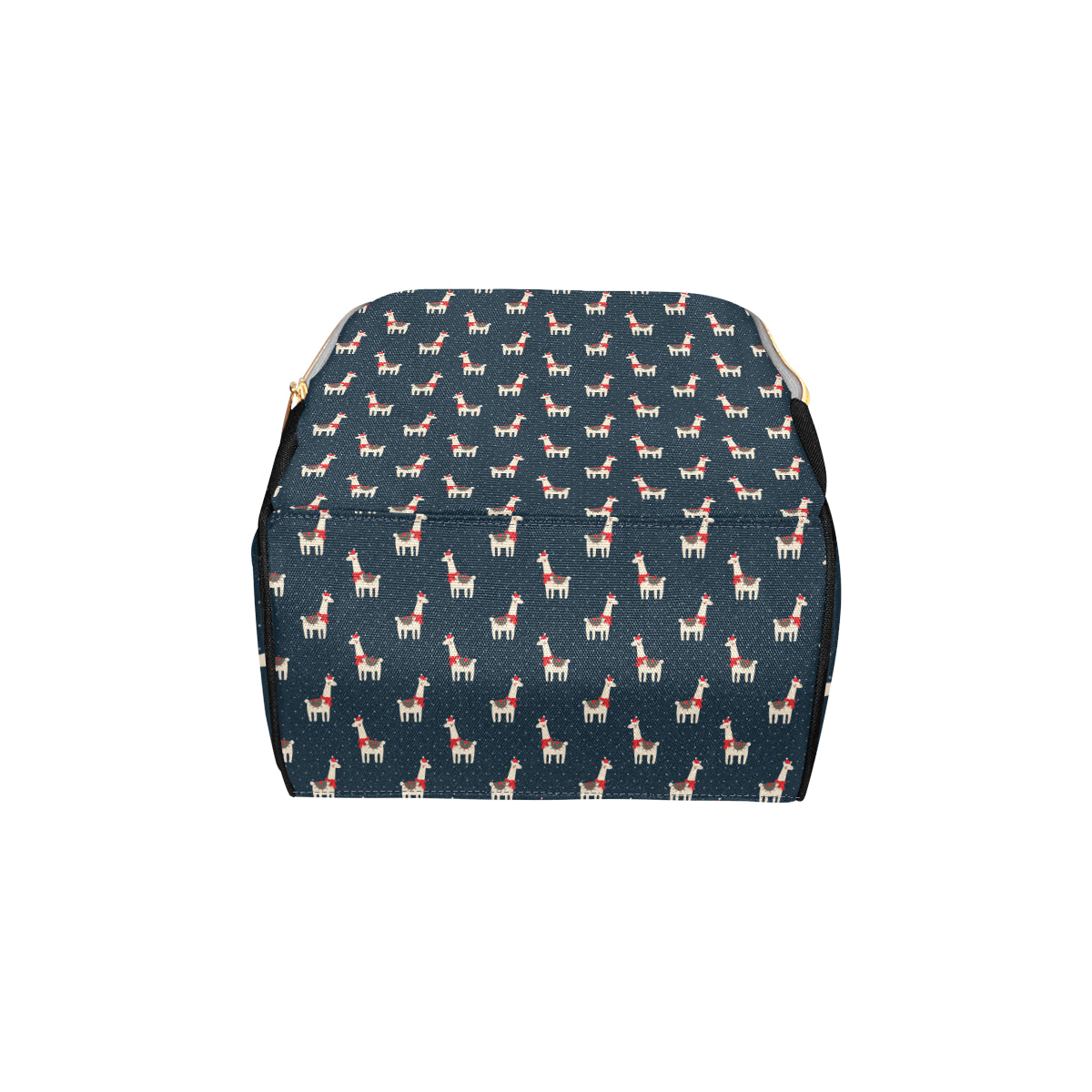 Llama with Polka Dot Themed Print Diaper Bag Backpack