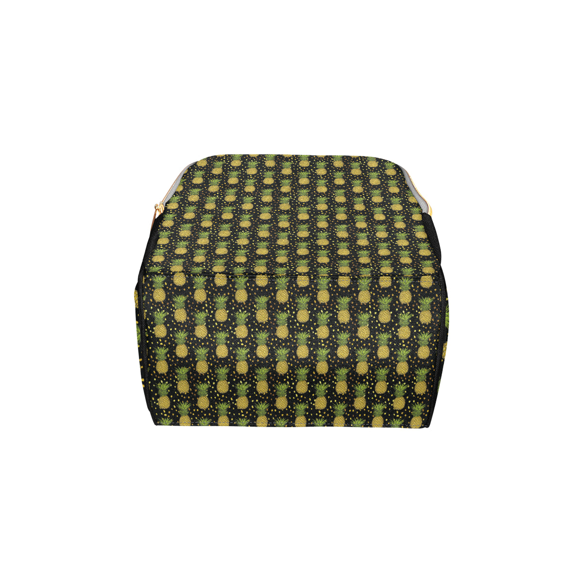 Pineapple Gold Dot Themed Print Diaper Bag Backpack