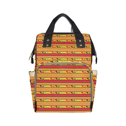 Mexican Blanket Ornament Print Pattern Diaper Bag Backpack
