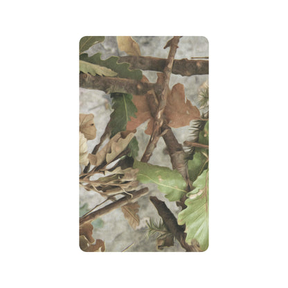Camo Realistic Tree Forest Print Rubber Doormat