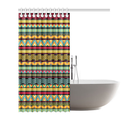 African Pattern Print Design 03 Shower Curtain