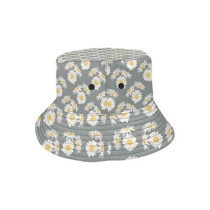 Daisy Pattern Print Design DS09 Unisex Bucket Hat