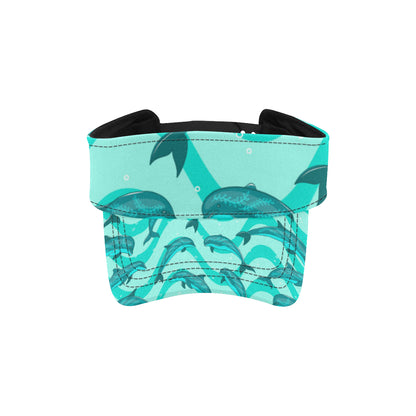 Dolphin Wave Print Unisex Sun Visor
