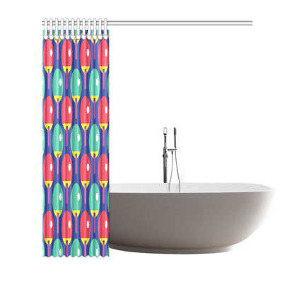 Ping Pong Pattern Print Design A03 Shower Curtain