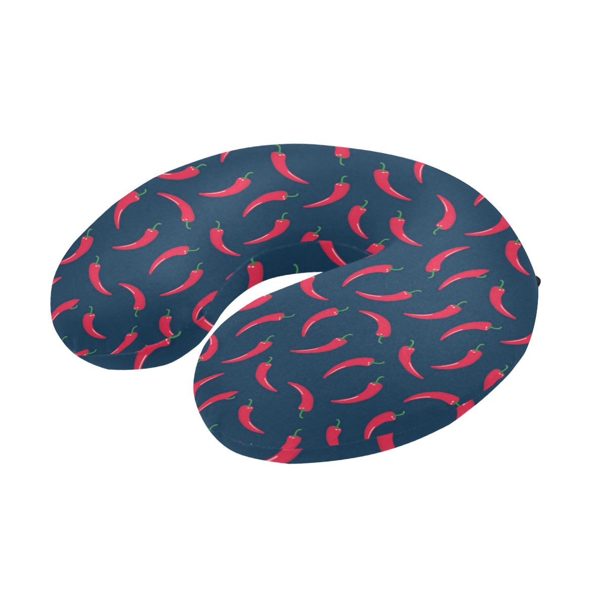 Chilli Pepper Pattern Print Design 03 U-Shaped Travel Neck Pillow