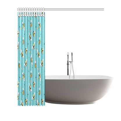 Bee Pattern Print Design BEE02 Shower Curtain