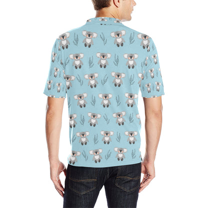 Koala Pattern Print Design 01 Men Polo Shirt