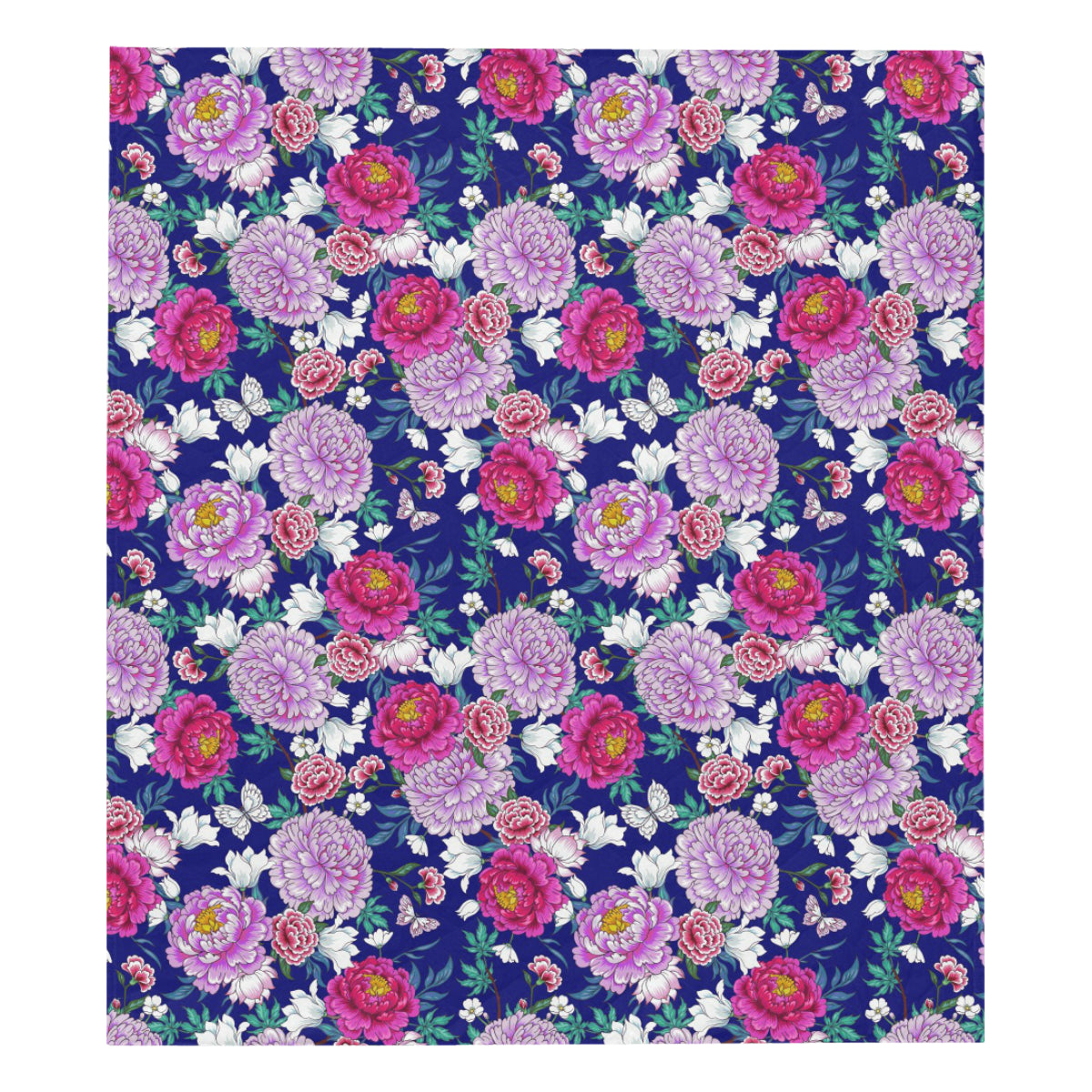 Dahlia Pattern Print Design DH013 Premium Quilt