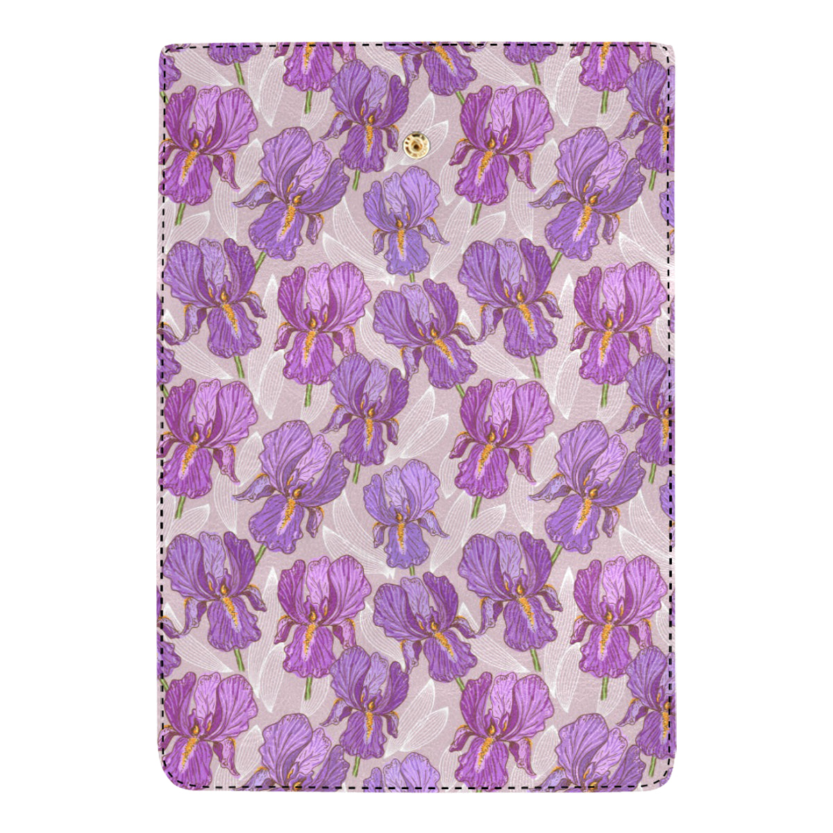 Iris Pattern Print Design IR05 Women's Trifold Wallet