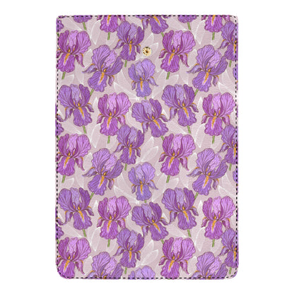 Iris Pattern Print Design IR05 Women's Trifold Wallet