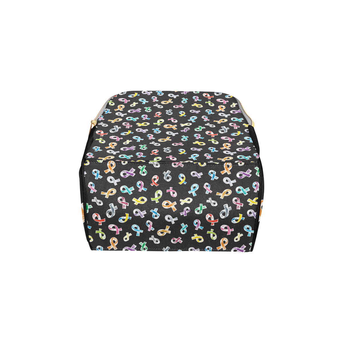 Cancer Awareness Pattern Print Design 02 Diaper Bag Backpack