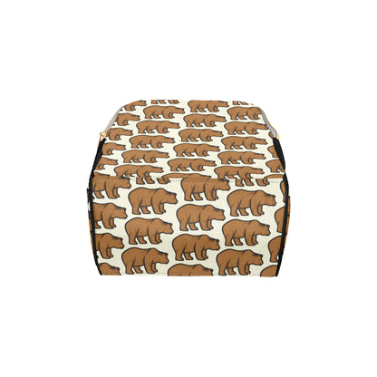 Bear Pattern Print Design BE05 Diaper Bag Backpack