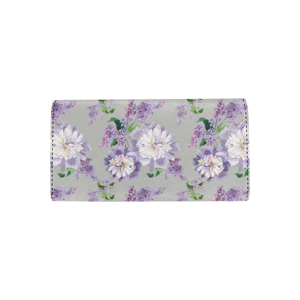 Lilac Pattern Print Design LI07 Women's Trifold Wallet