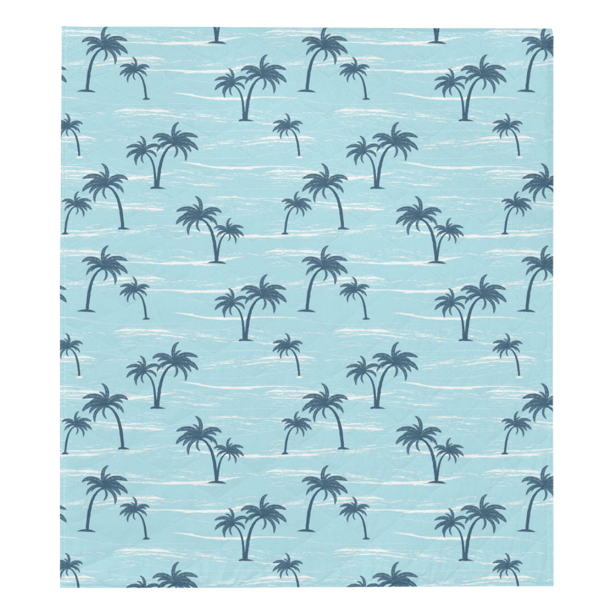 Palm Tree Pattern Print Design PT04 Premium Quilt