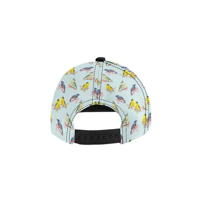 Bird Sweet Themed Print Pattern Snapback Cap